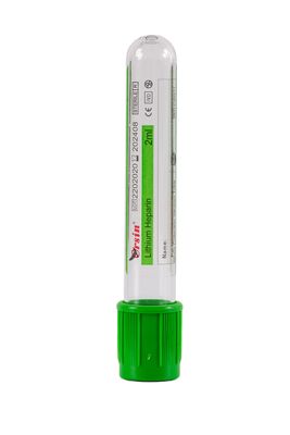 1 ml 2 ml Lítio verde superior tubo de heparina heparina LH plasma suero heparina tubo de sangre