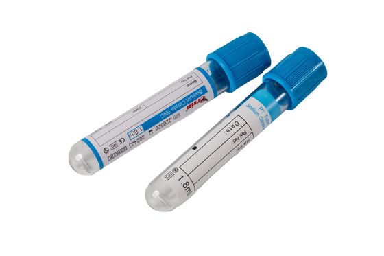 Sodium Citrate 1:9 Vacuum Blood Collection Tube with Stabilized pH (4.0-5.5) and Composite Antimony System Technology for Routine Coagulation Screening